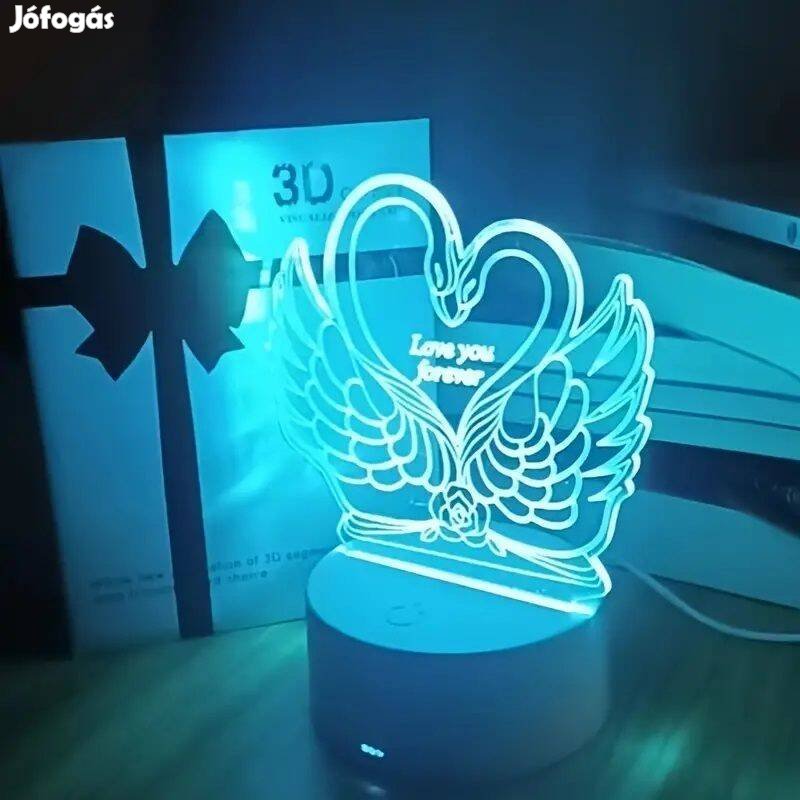 3D led lámpa Éjszakai Fény, Örökké Szeretlek