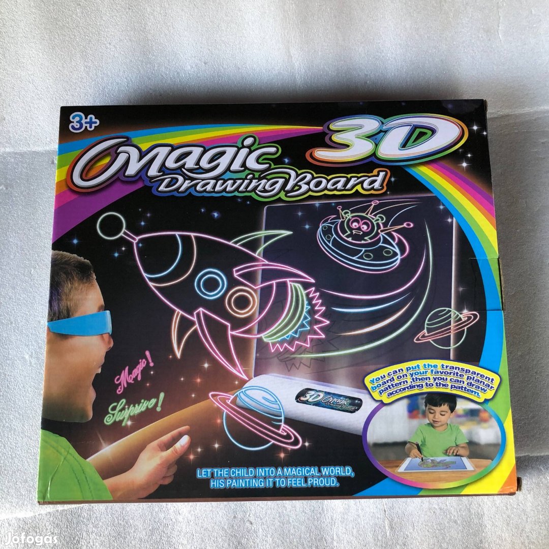 3D mágikus rajztábla gyerekeknek