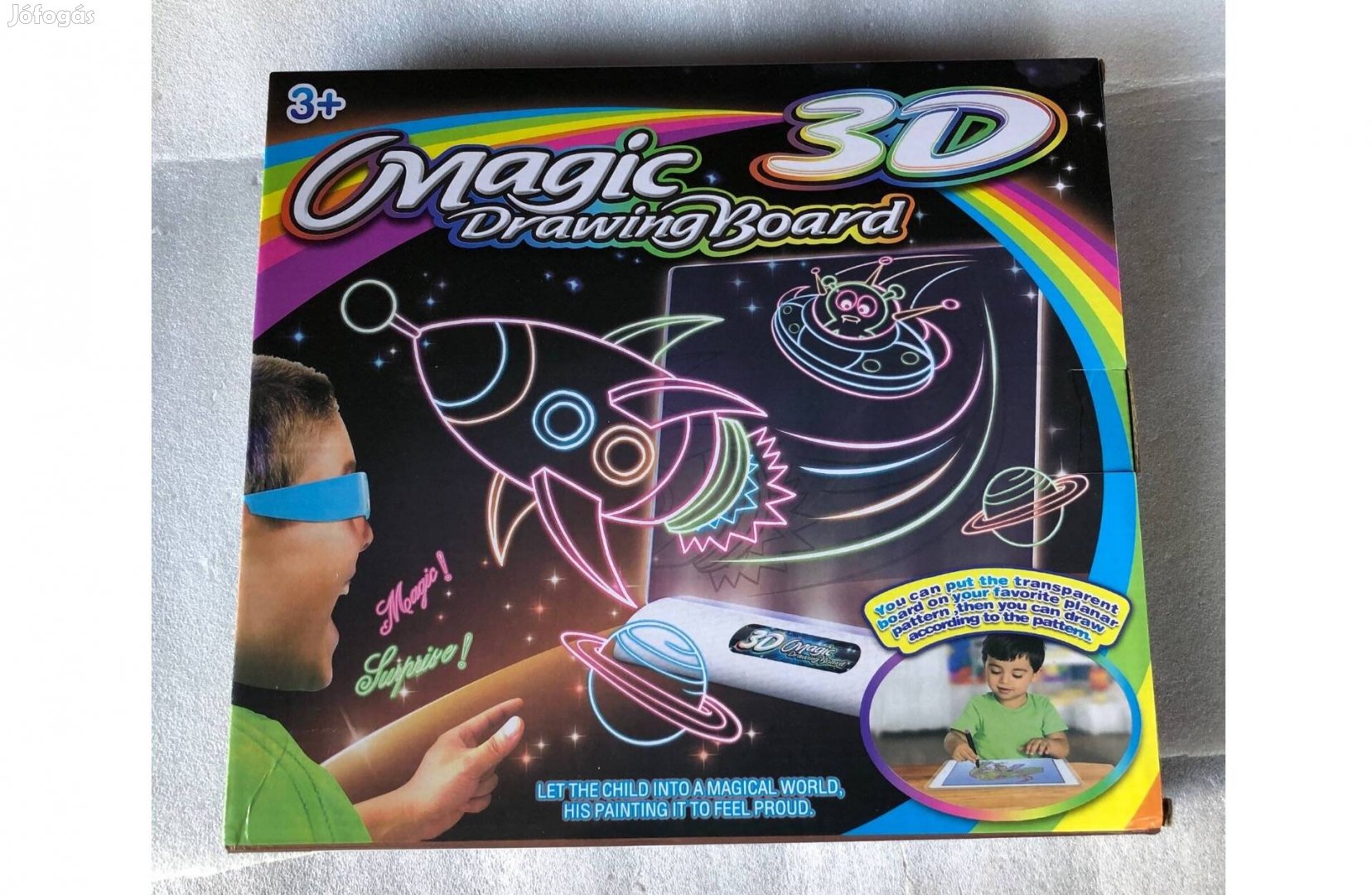 3D mágikus rajztábla gyerekeknek