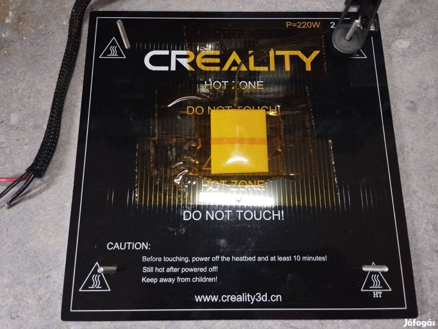 3D nyomtató Creality fűtött tárgyasztal 235 x 235