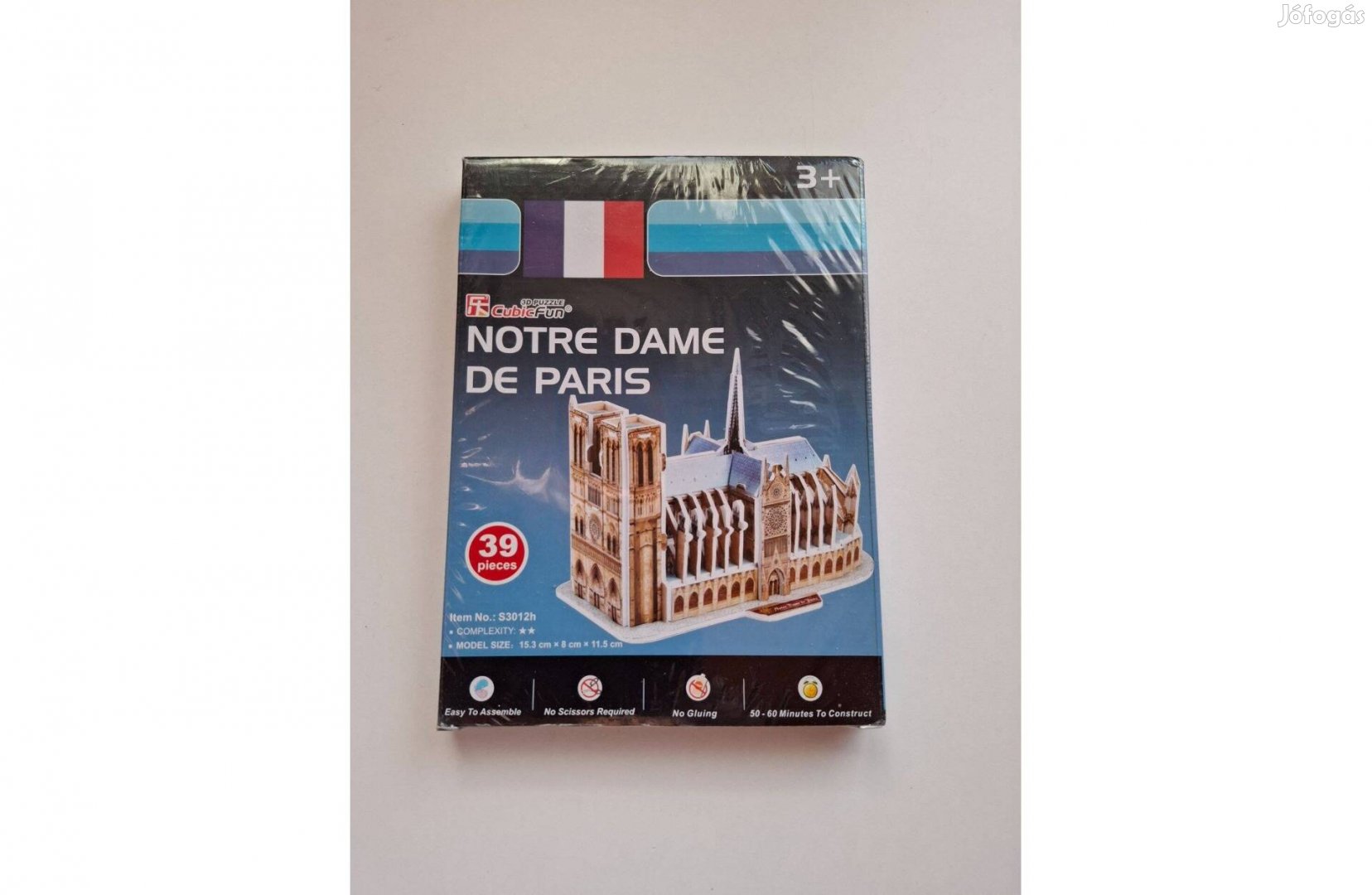 3D puzzle Notre Dame Párizs 39 db-os új