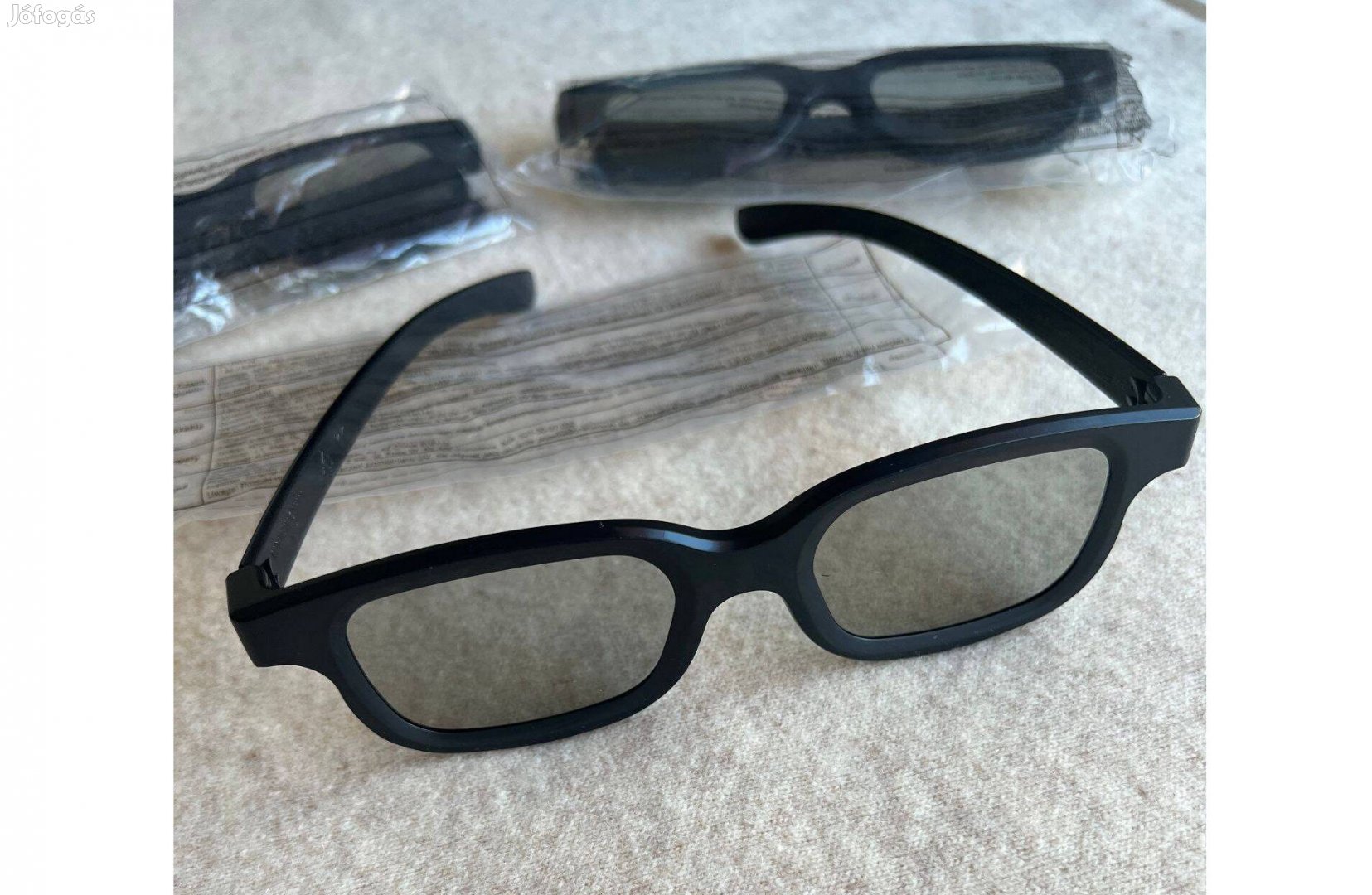 3D szemüveg, TV-hez, egyébhez fekete 3 db