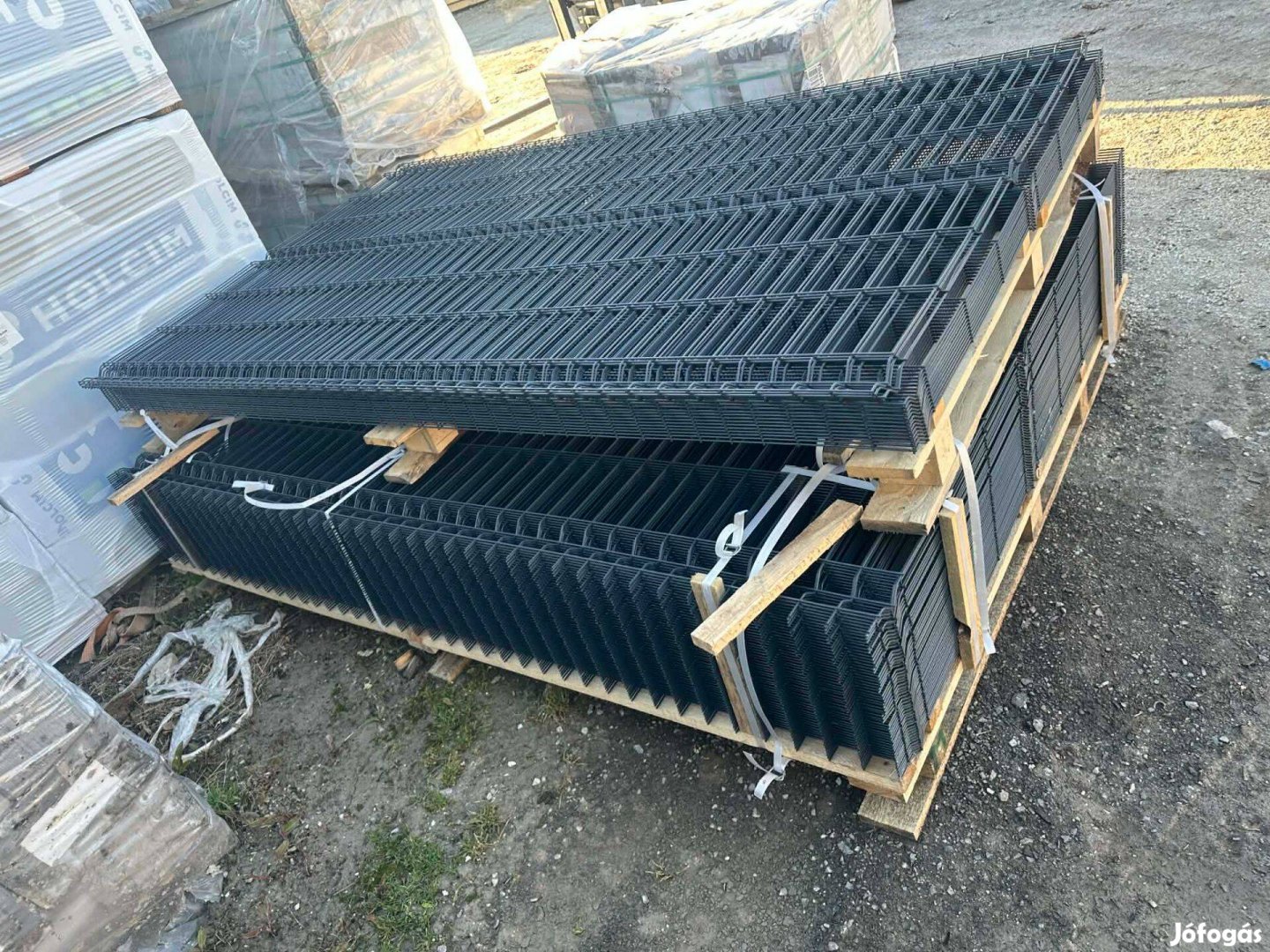 3D táblás kerítés, kerítéspanel - antracit színű 1530x2500