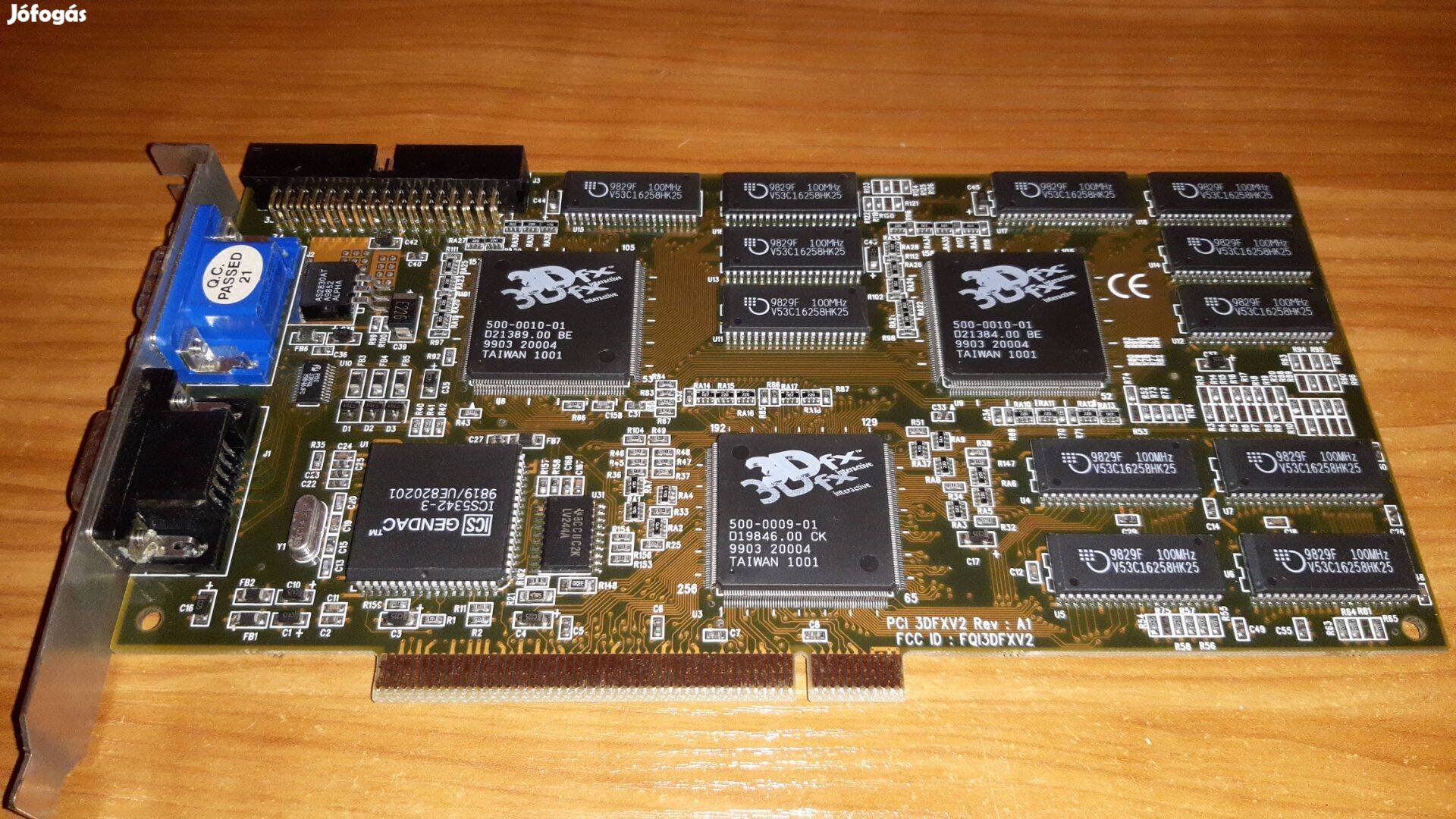 3Dfx Voodoo2 PCI3Dfxv2A1-12M videokártya gyorsítókártya gpu PCI