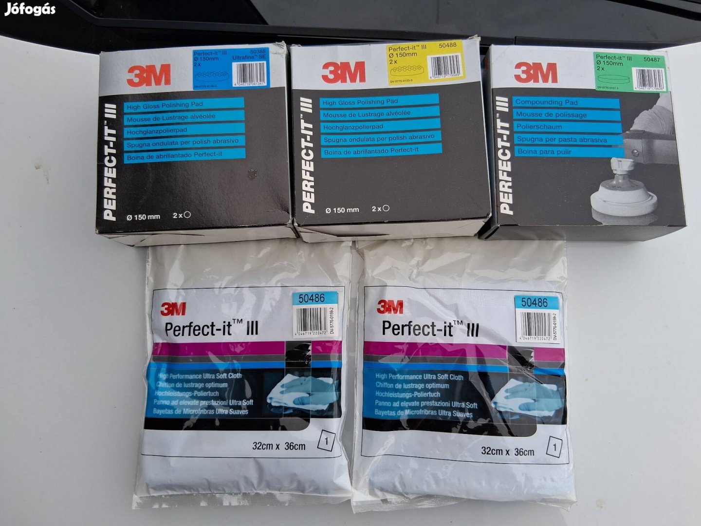 3M Polirpaszta szett, polir szivacs, törlőkendő, eladó!