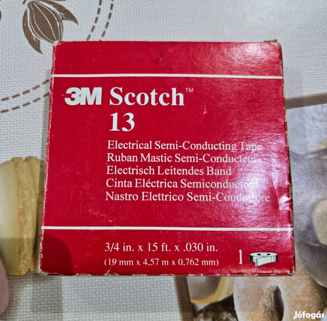 3M Scotch 13 típusú, speciális félvezető gumiszalag