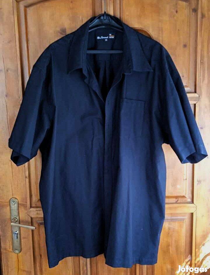 3XL Ben Sherman The original Oxford rövid ujjú fekete ing