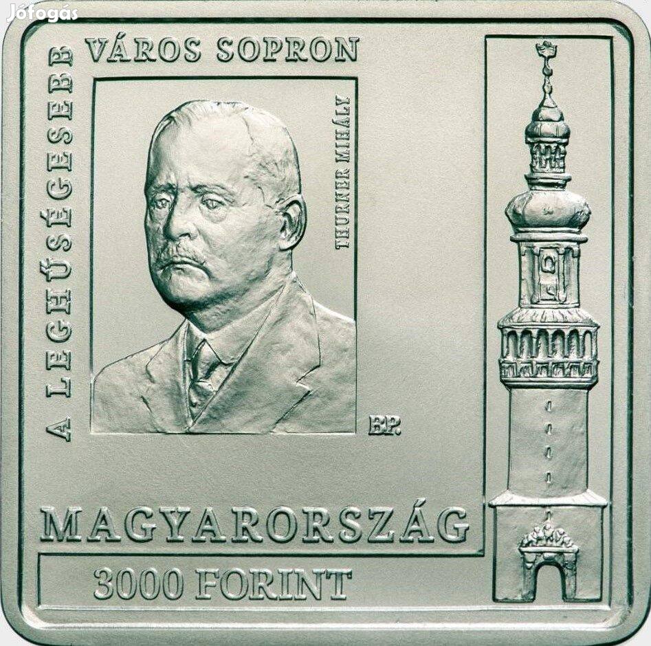 3.000 Ft Színesfém emlékérem Sopron 2021