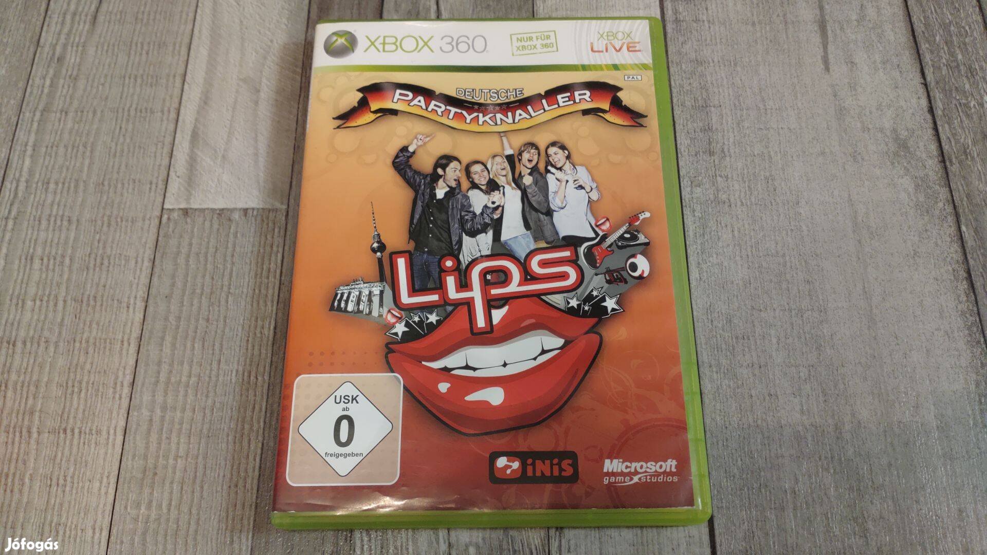 3+1Akció Xbox 360 : Lips Deutsche Partyknaller Karaoke