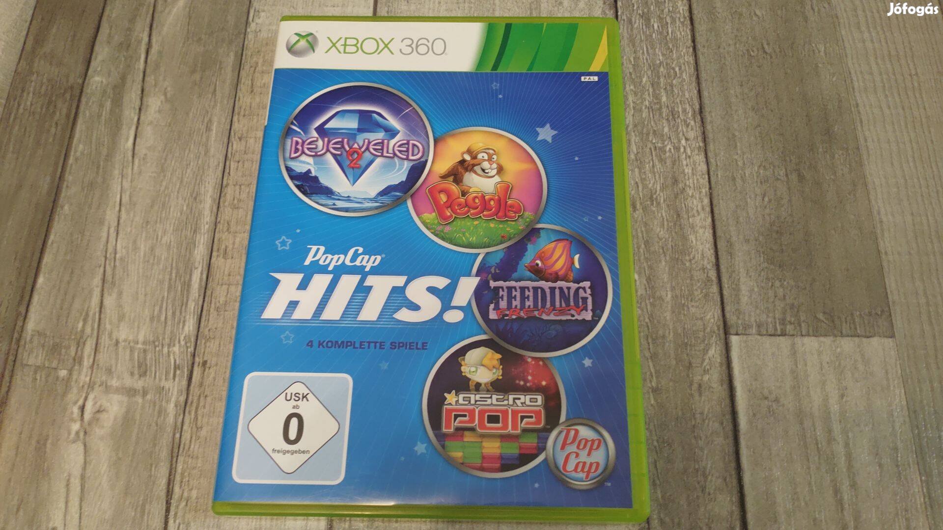 3+1Akció Xbox 360 : Popcap Hits - 4db Játék!