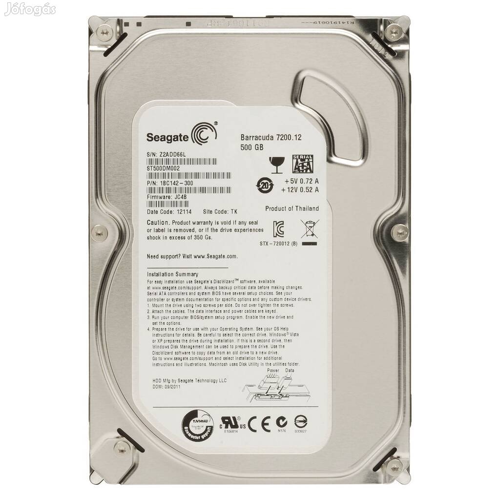 3,5-es Hdd akció! 500gb