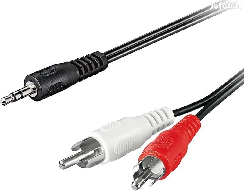 3.5 mm Jack-2x RCA kábel 1.5 m Goobay