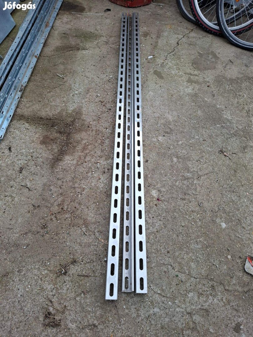 3 DB 200 CM-Es Sikla Rozsdamentes Szerelősín 41/41/2.0