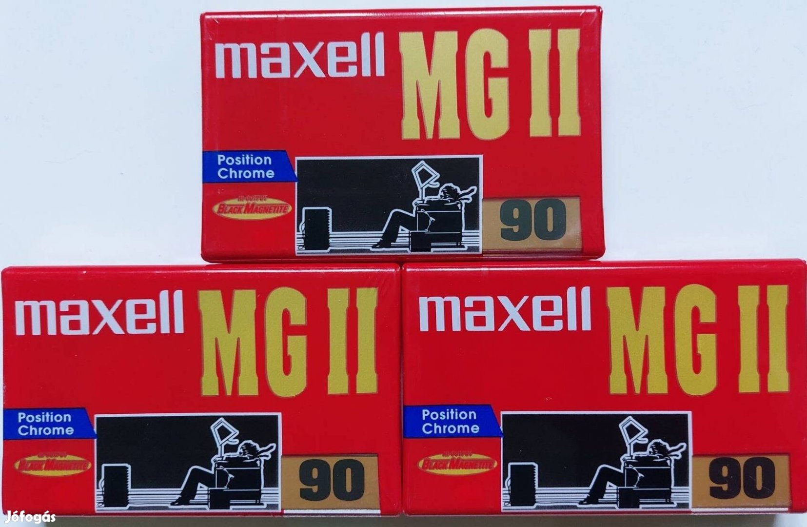 3-DB Maxell MG || 90 Position Chrome Kazettás MAGNÓ Kazetta Maxell