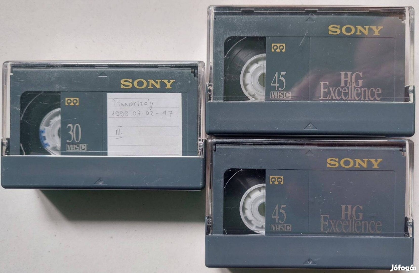 3-DB Sony HG VHSC VHS C Video Tape Videokamera Kazetta Videó Kazetta