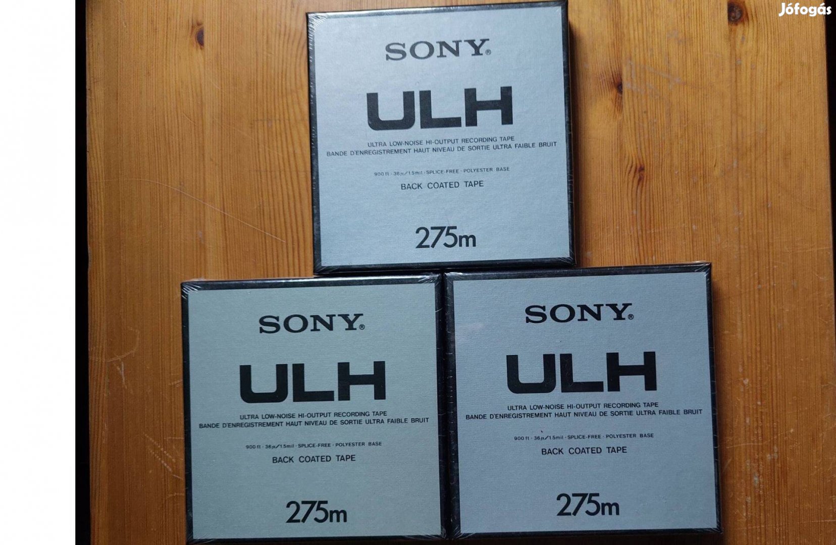 3-DB Sony Ulh 275m Orsós Magnószalag 13-CM Sony Orsós MAGNÓ Szalag