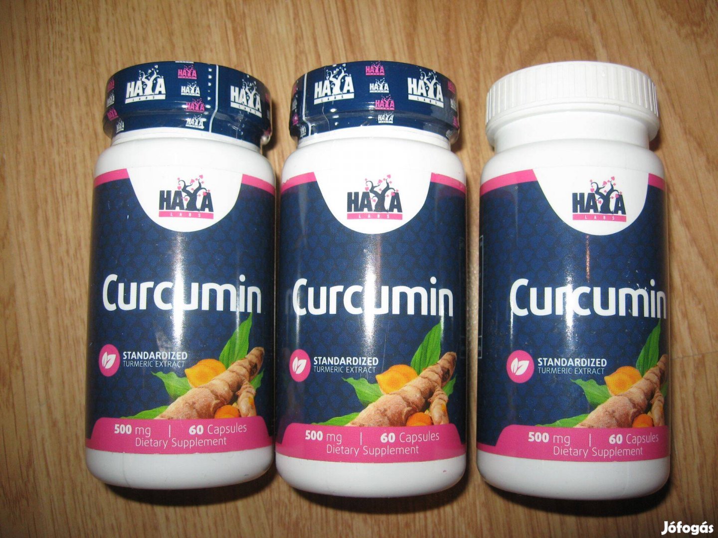 3 Haya Labs Curcumin Kurkumin 500mg 60 kapszula flavonoid polifenol