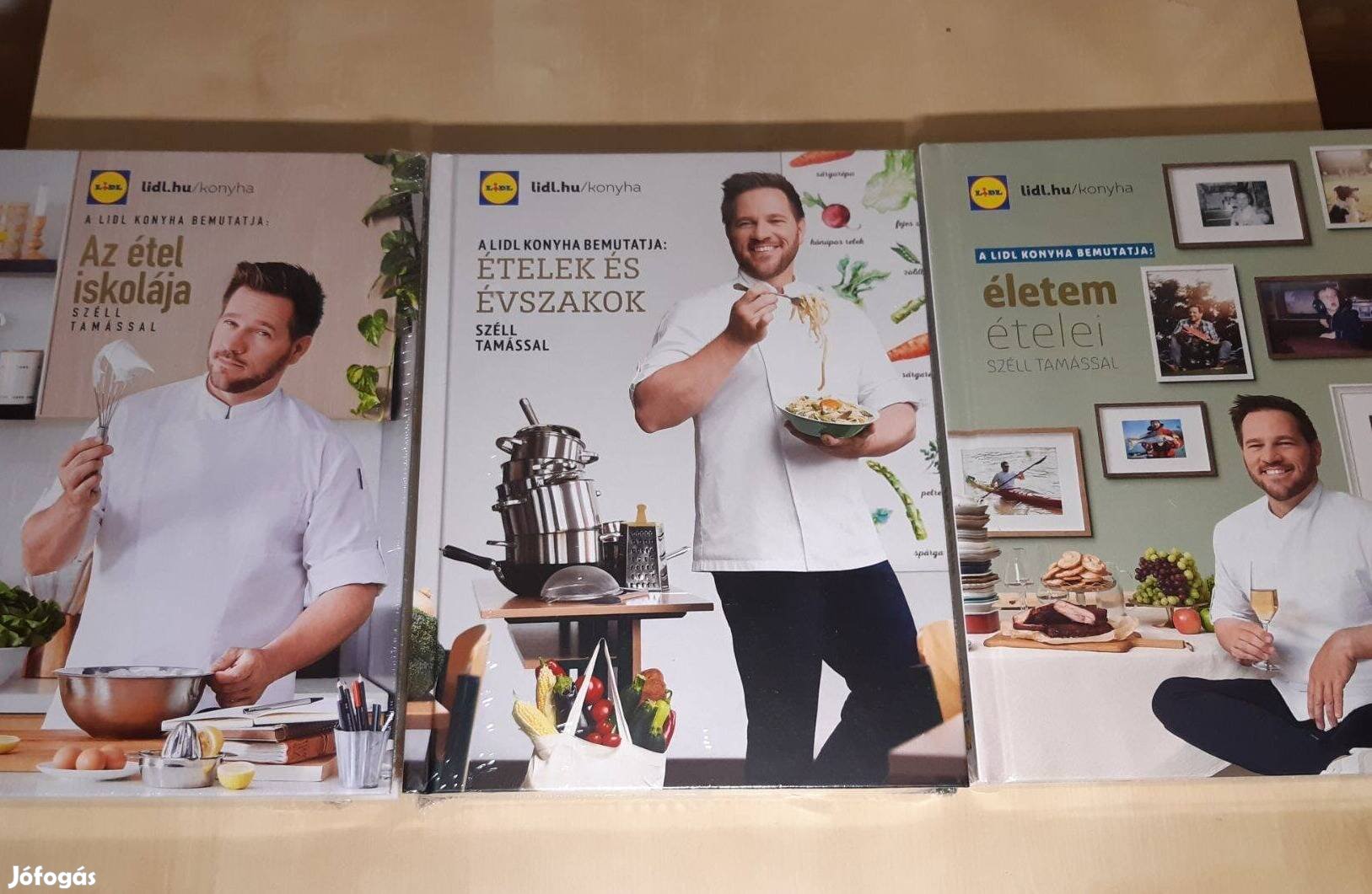 3 Különböző Lidl Szakácskönyv (Új)