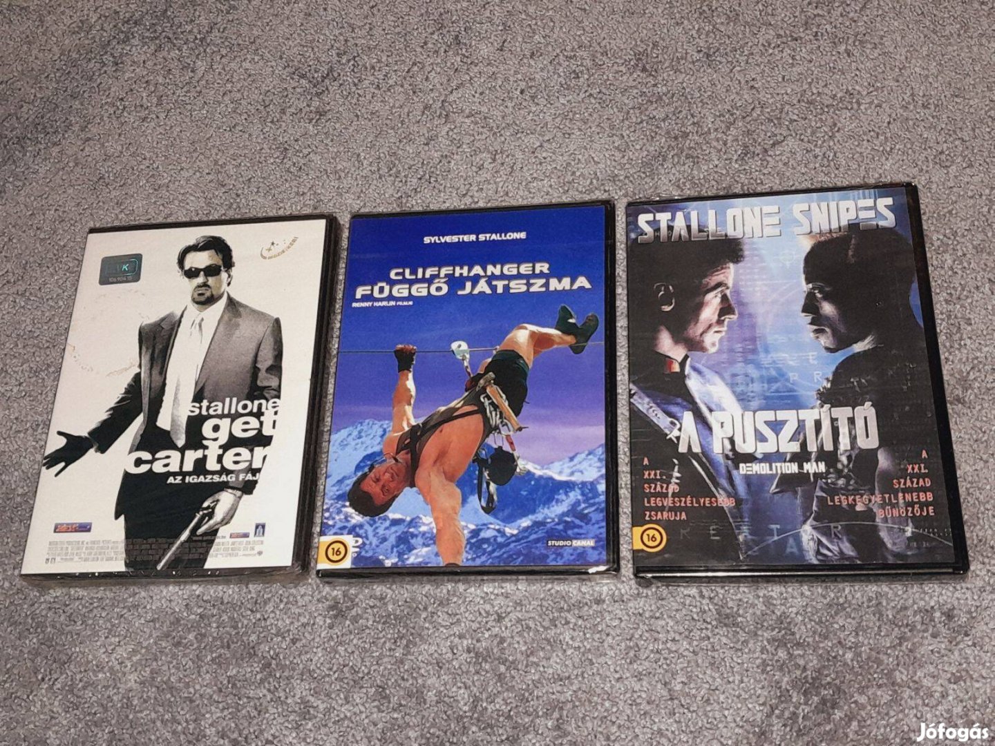 3 Új Szinkronos DVD A pusztító Cliffhanger - Függő játszma Get Carter