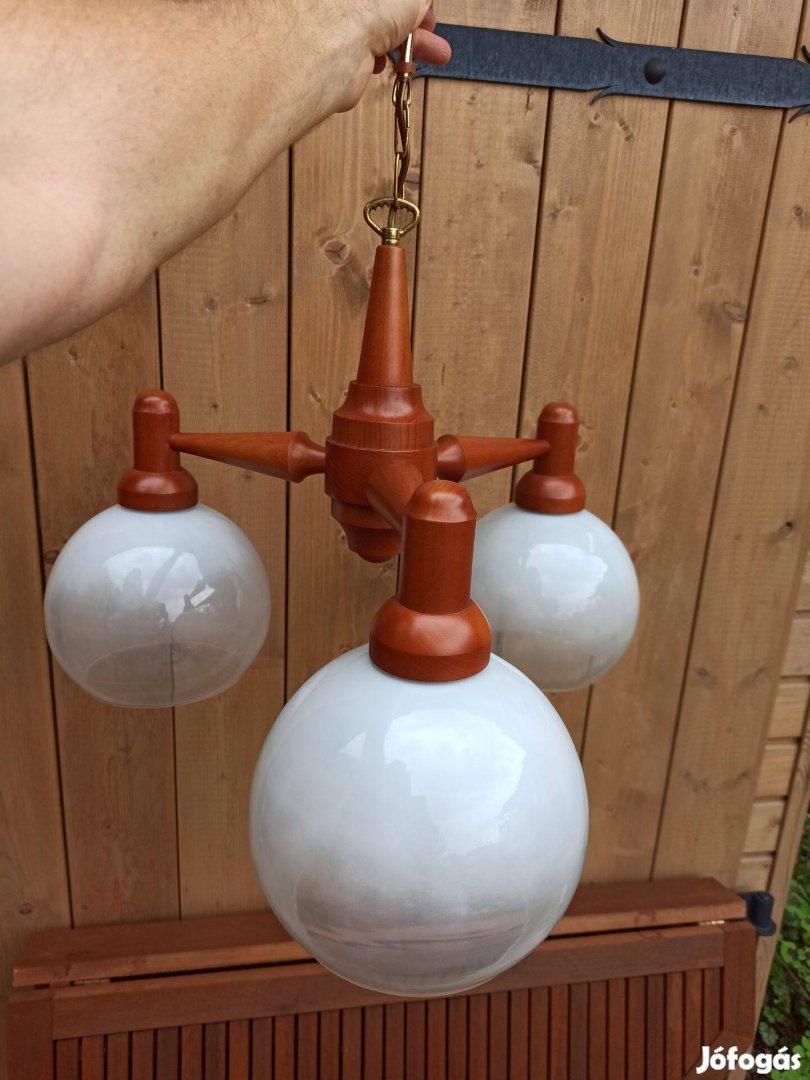 3 ágú csillár üveg búrával