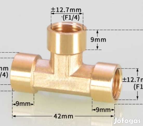 3-as Elosztó 1/4"-os BSP BBB  (4519)