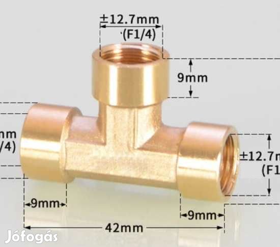 3-as Elosztó 1/4"-os BSP BBB  (4519)