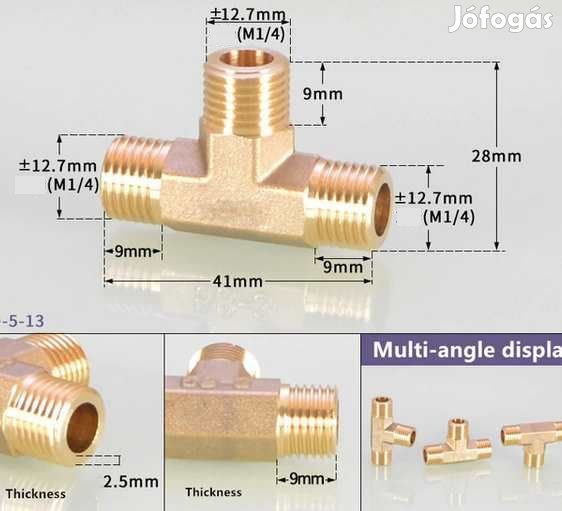 3-as Elosztó 1/4"-os BSP KKK  (4526)