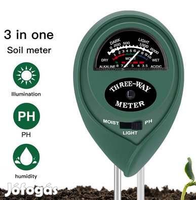 3 az 1-ben Analóg Talajszonda, Talajteszter  (3169)