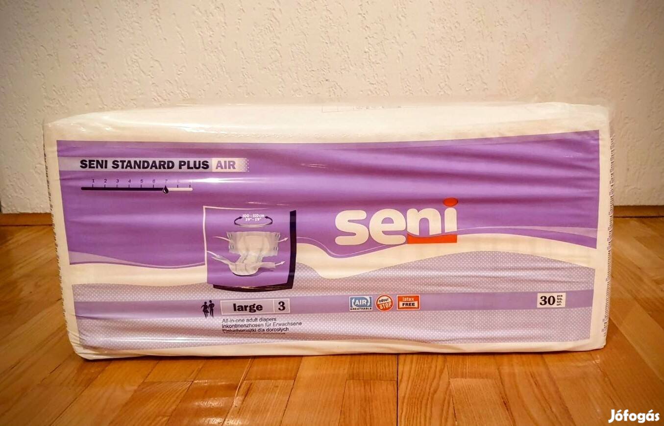 3 csomag Seni Standard Plus L felnőtt pelenka 