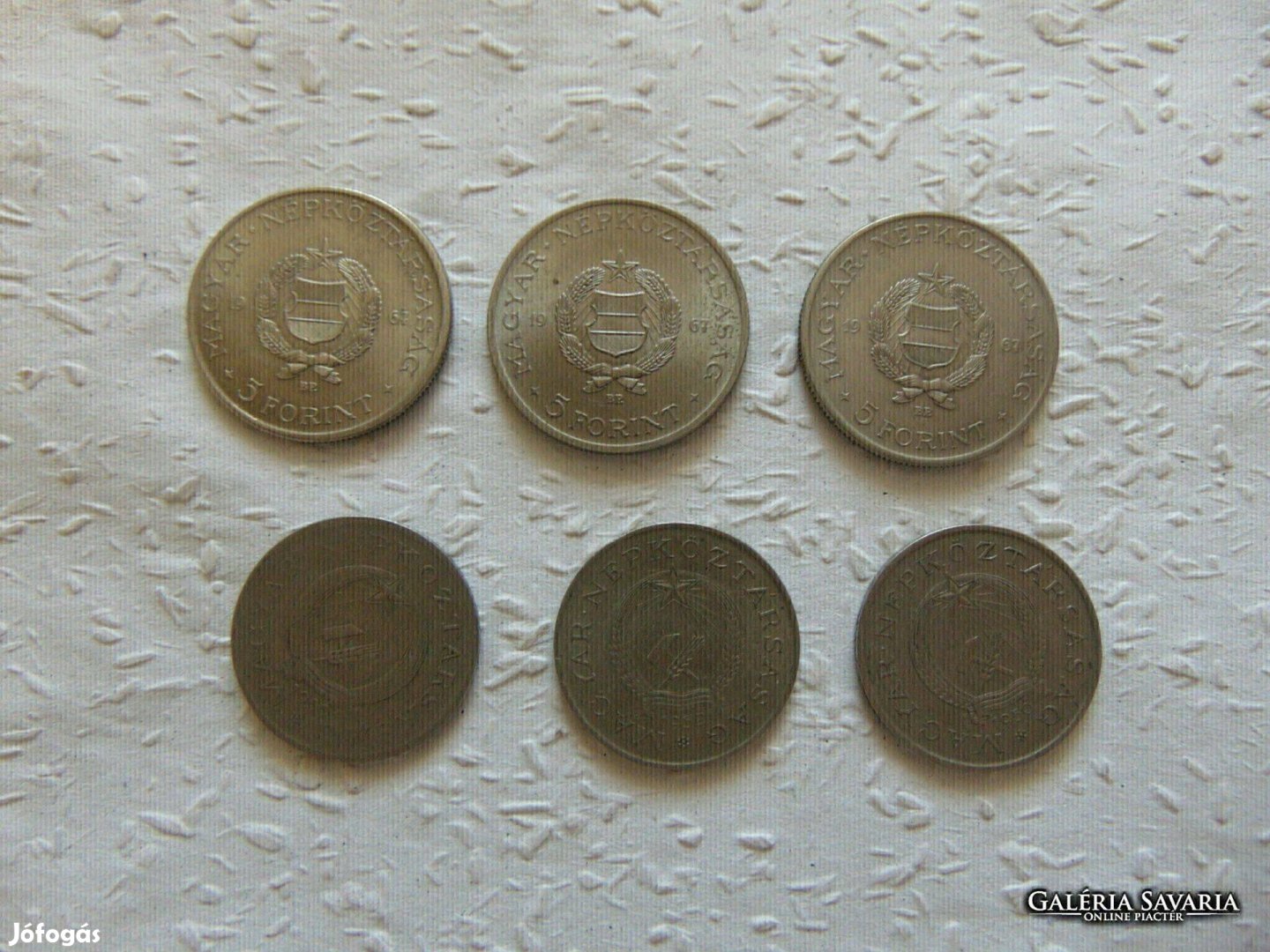 3 darab 5 forint 1967 - 3 darab 2 forint LOT !