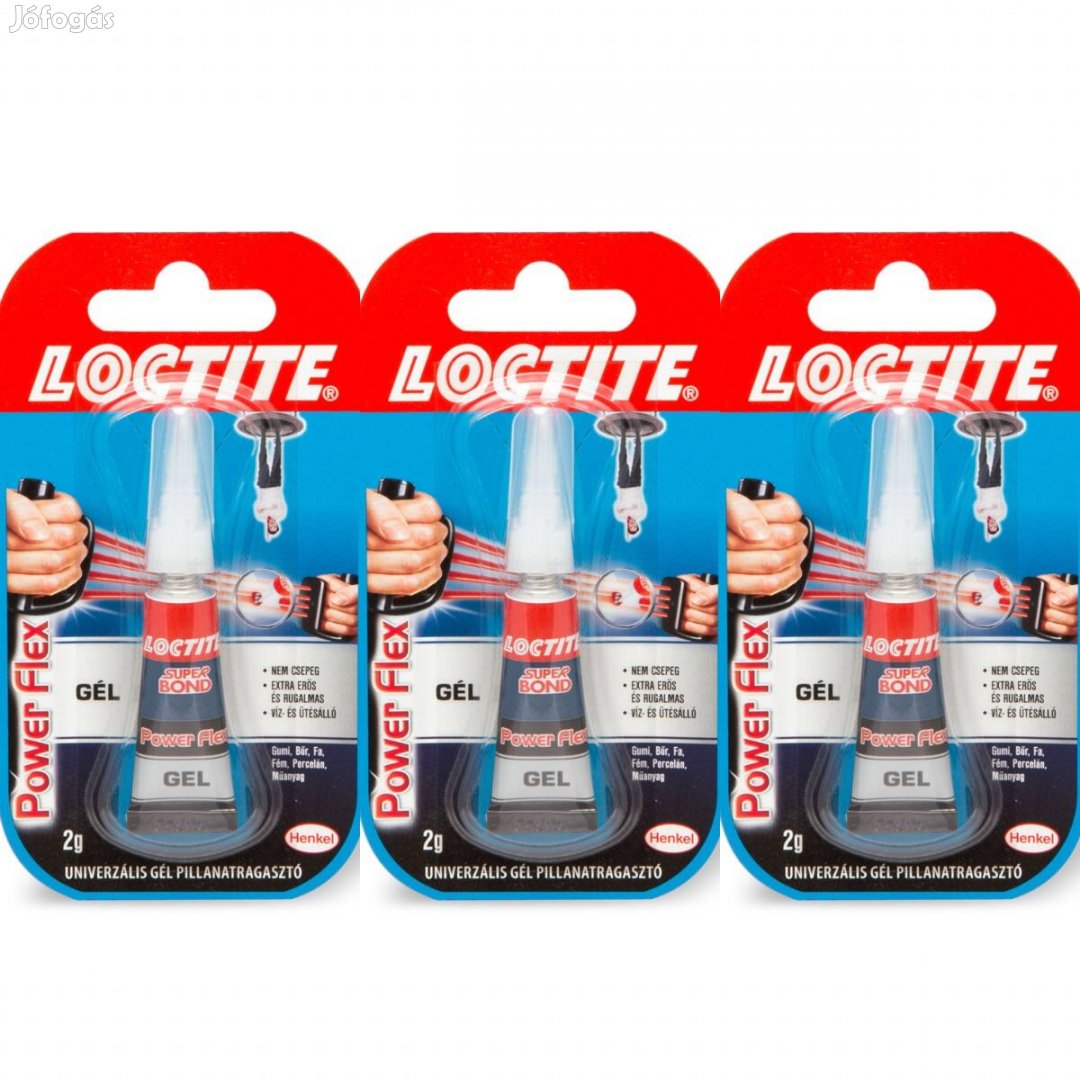 3 darab Univerzális Loctite vízálló hőálló gél pillanatragasztó