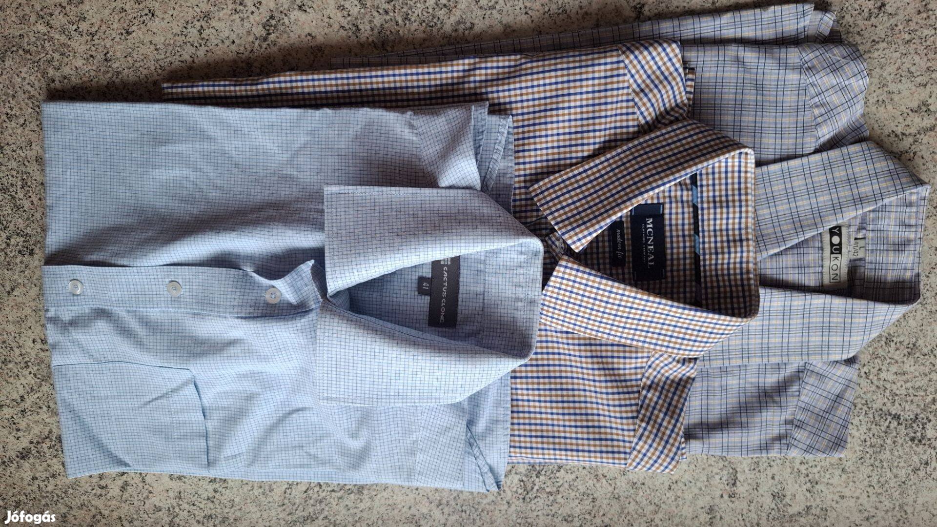 3 darab férfi ing 41-42-es méretben