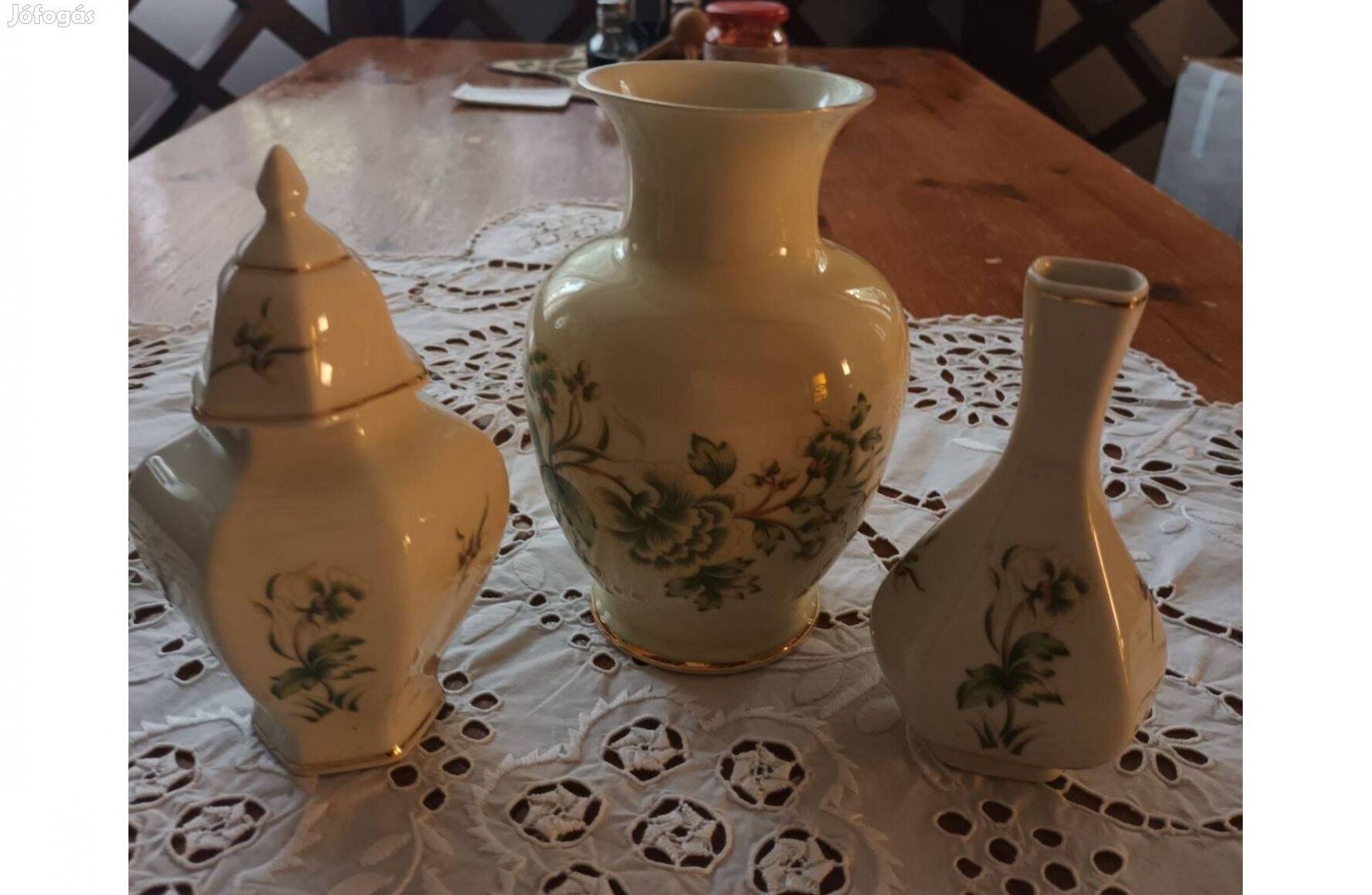 3 darab hollóházi porcelán