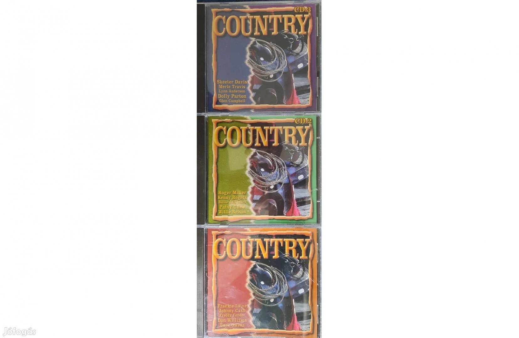 3 darabos Country CD szett eladó