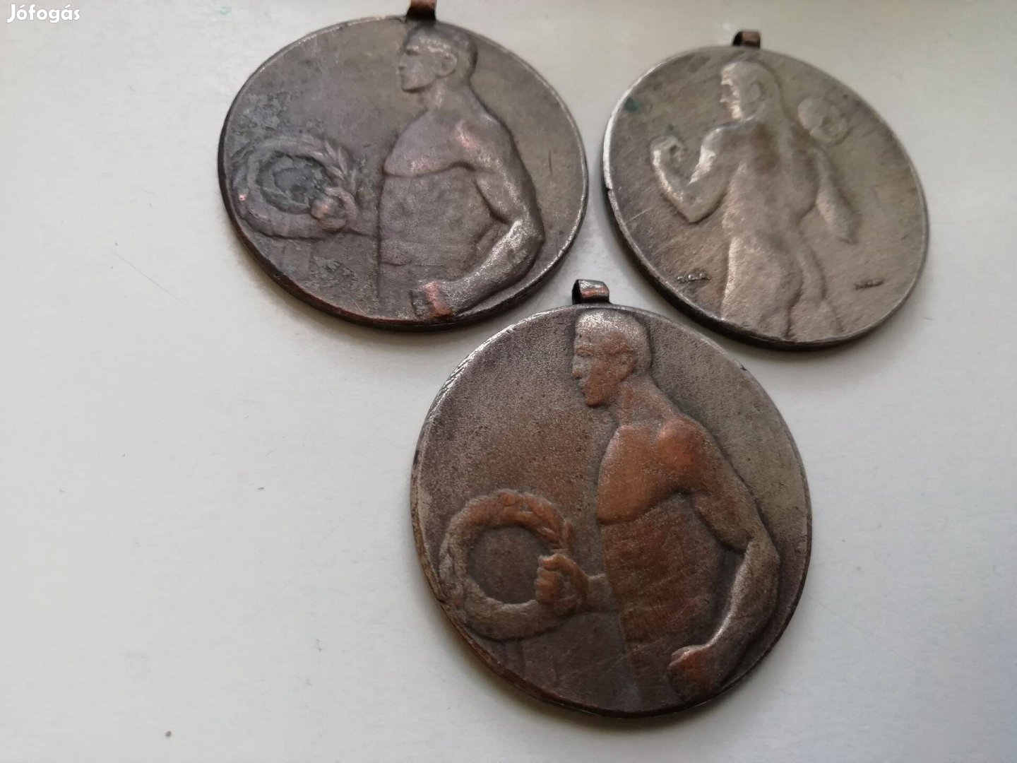3 db 1945 elötti Régi sport érem