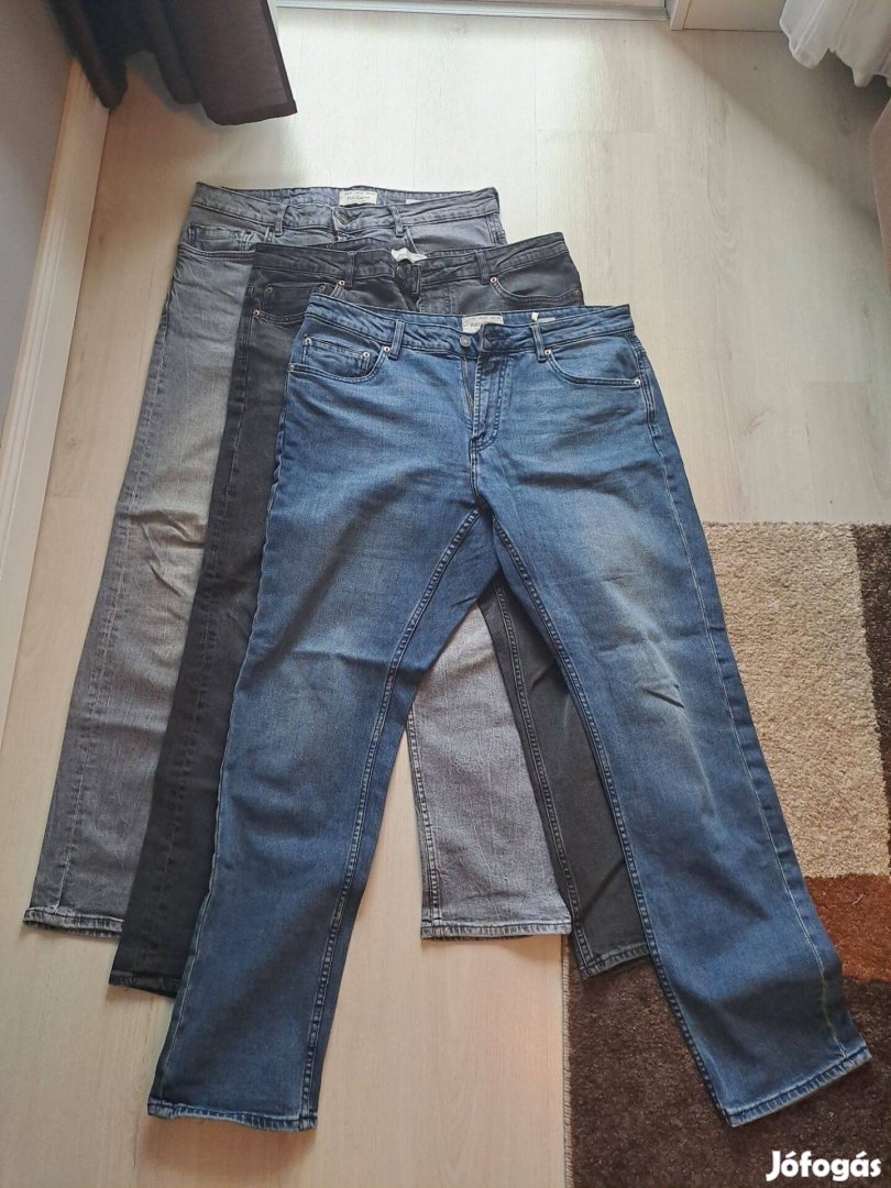 3 db 38-as slim férfi Pull & Bear farmernadrág