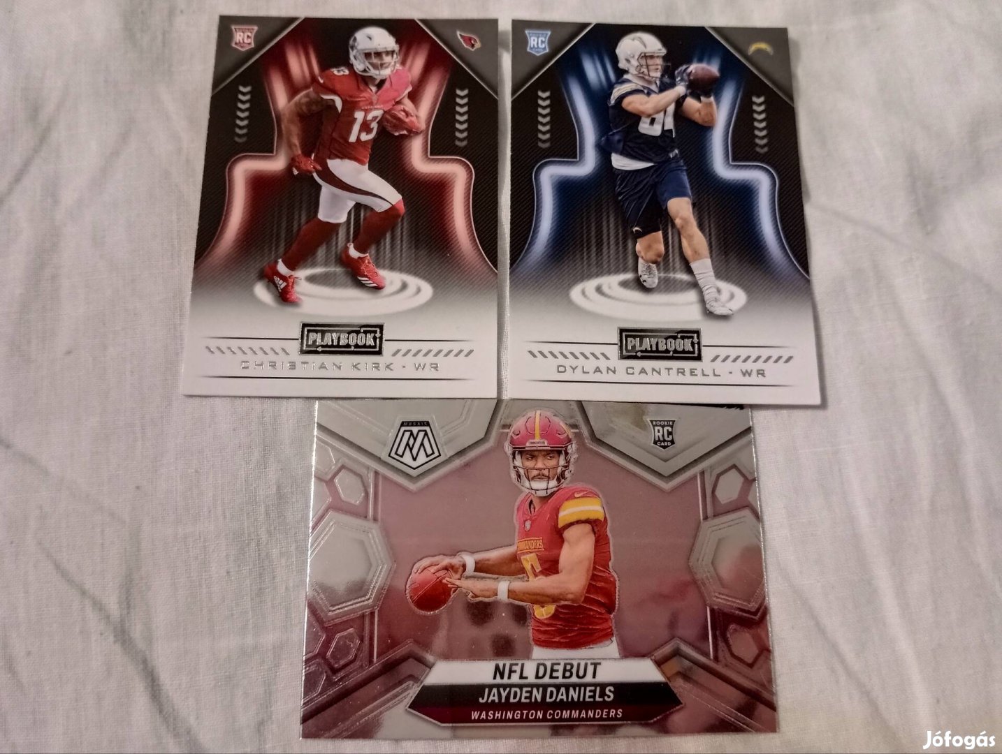 3 db NFL RC kártya