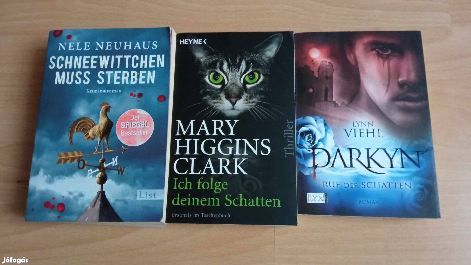 3 db Német nyelvű krimi Mary Higgins Clark együtt 3000 Ft