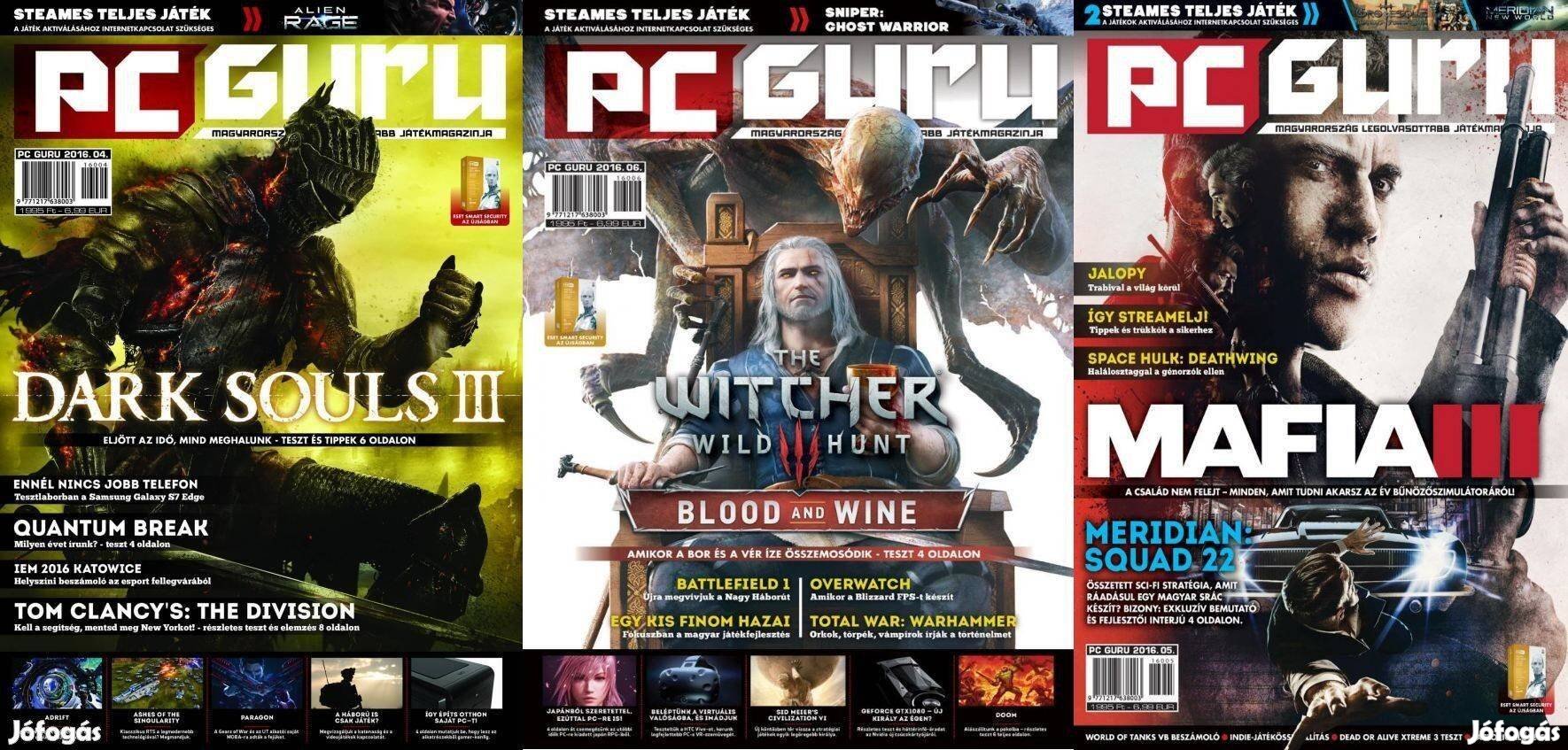 3 db PC Guru Magazin egyben eladó