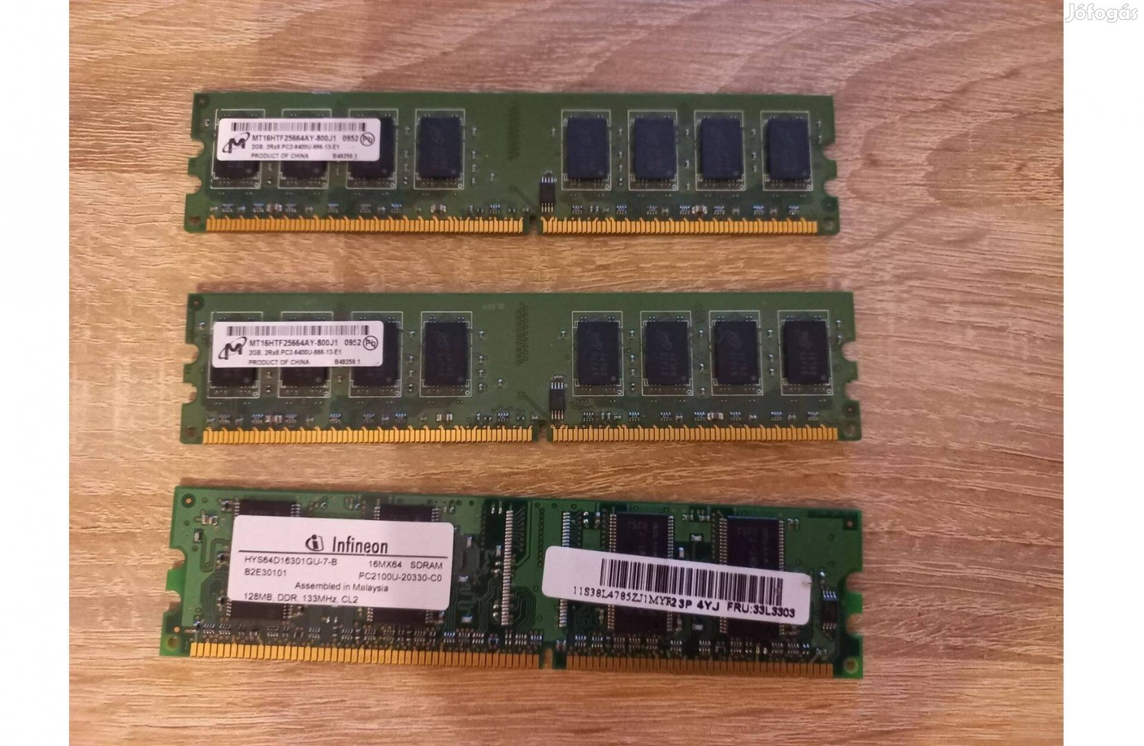 3 db SD RAM memória, hibátlan állapotban eladó