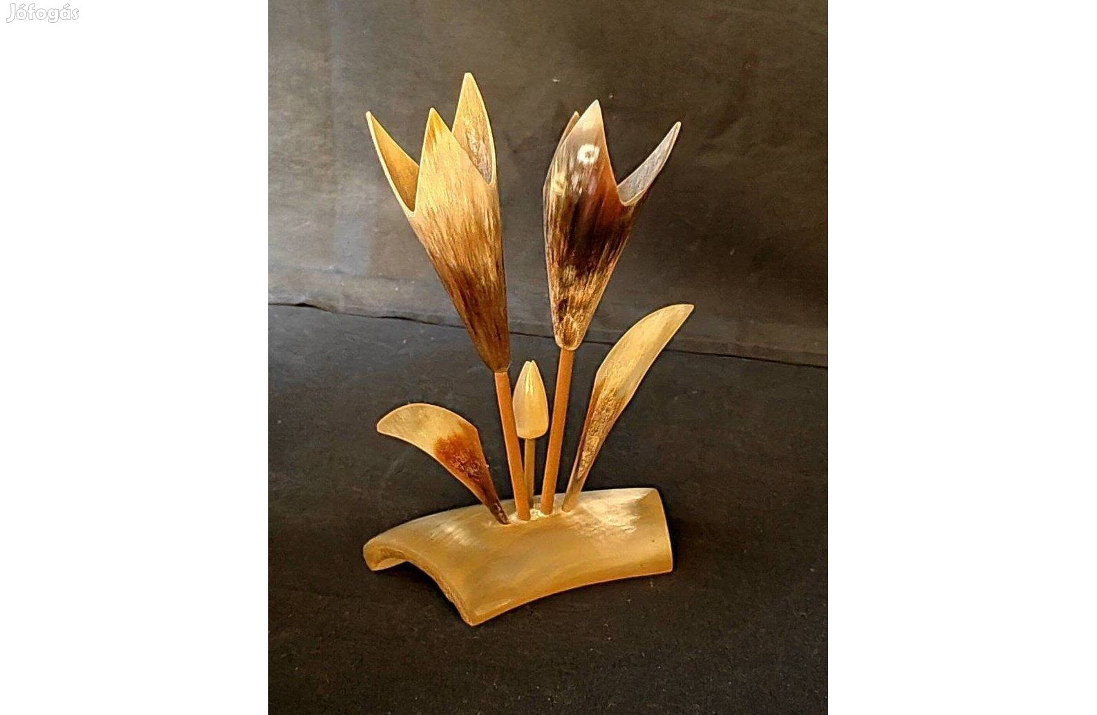 3 db., retro Szaruból készült tárgyak egyben