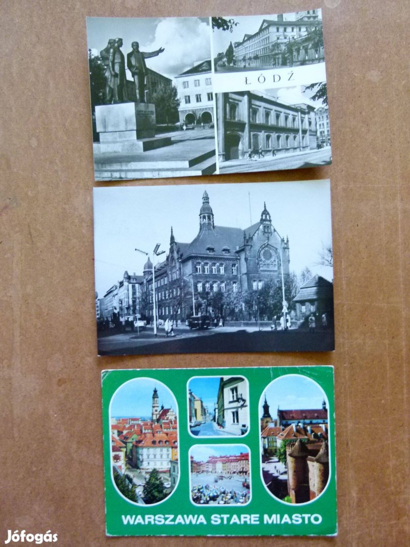 3 db. lengyel képeslap