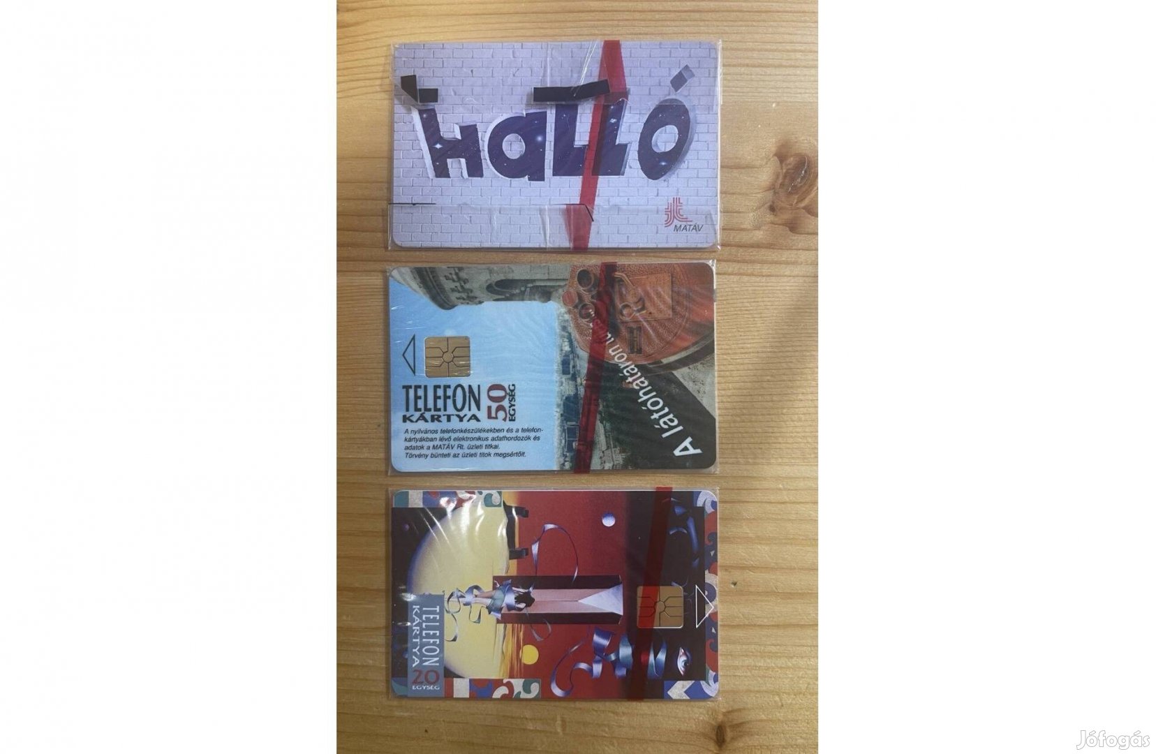 3 db bontatlan telefonkártya egyben