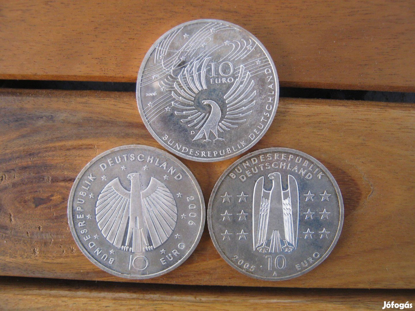 3 db ezüst (925) 10 Euro