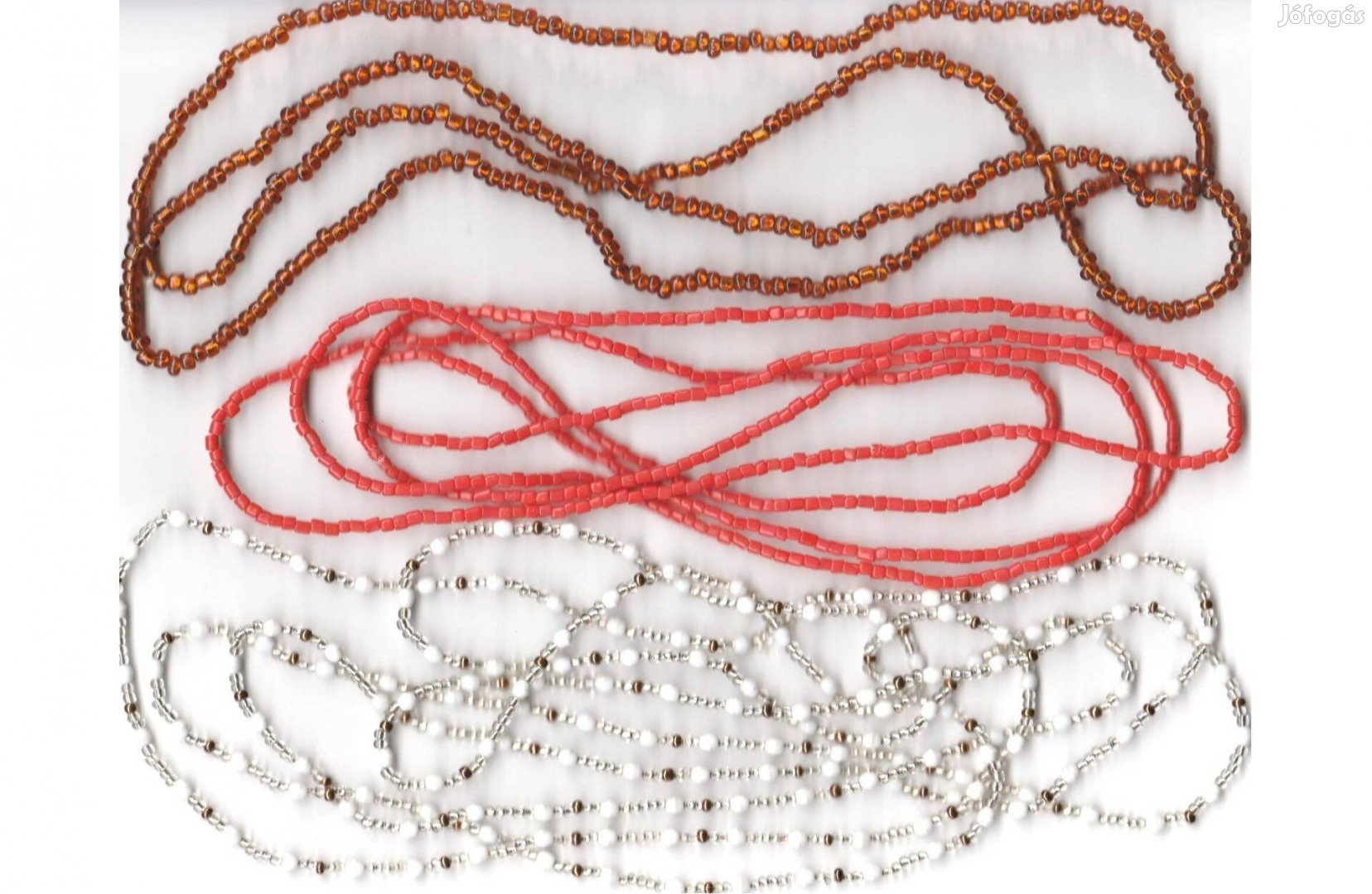 3 db hosszú gyöngy nyaklánc egyben