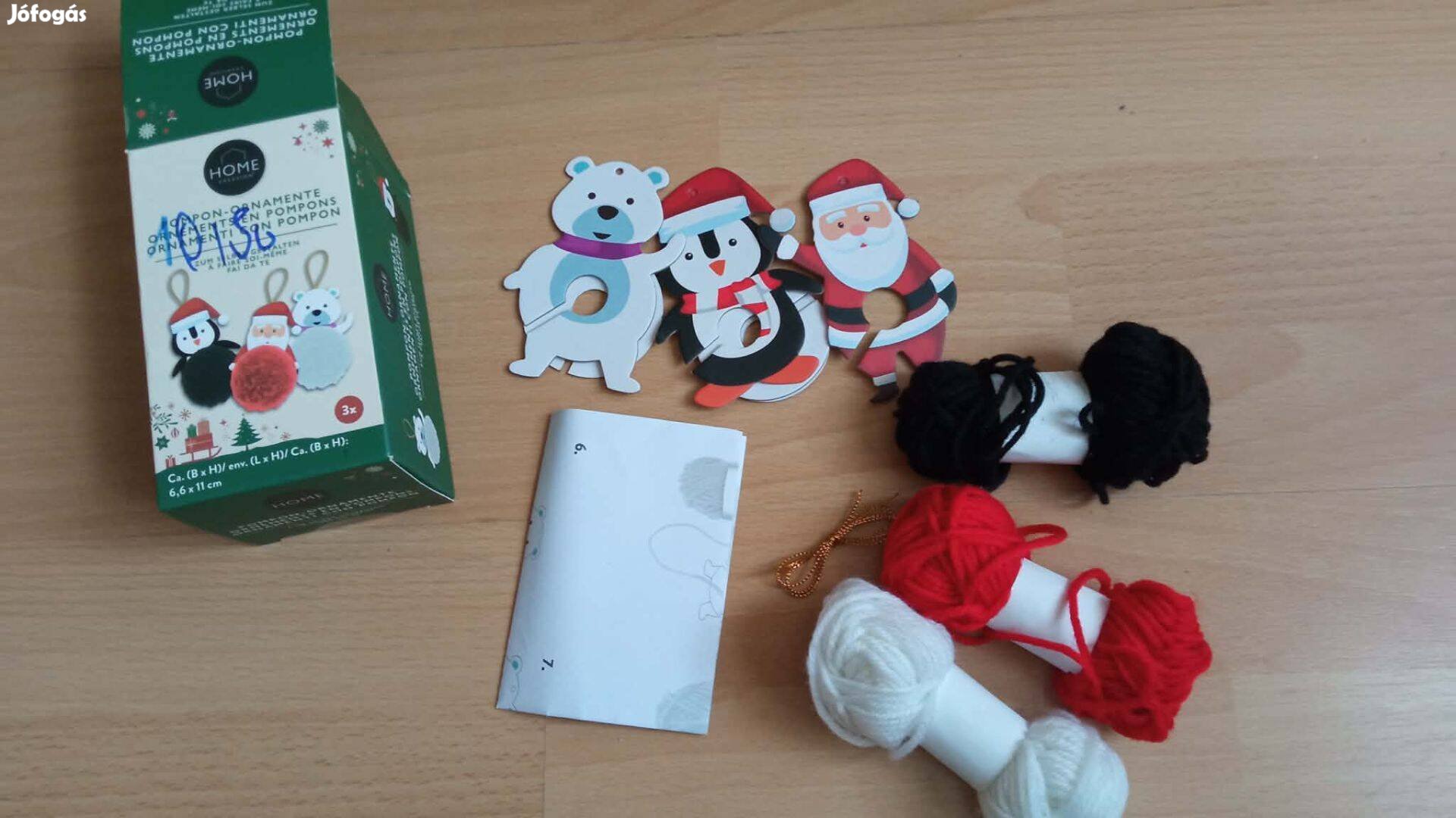 3 db kreatív pom pom figura új 500 Ft