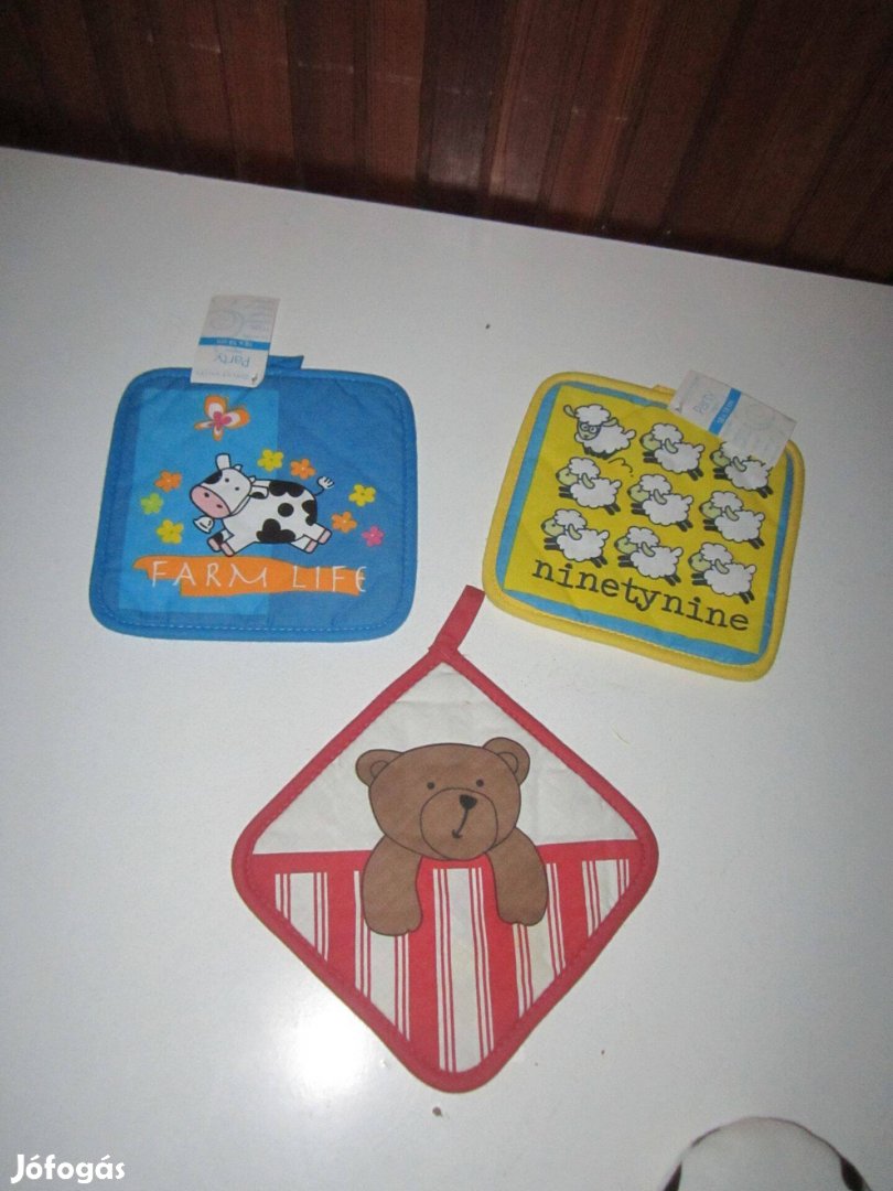 3 db macis, bocis, bárányos edényfogó egyben eladó