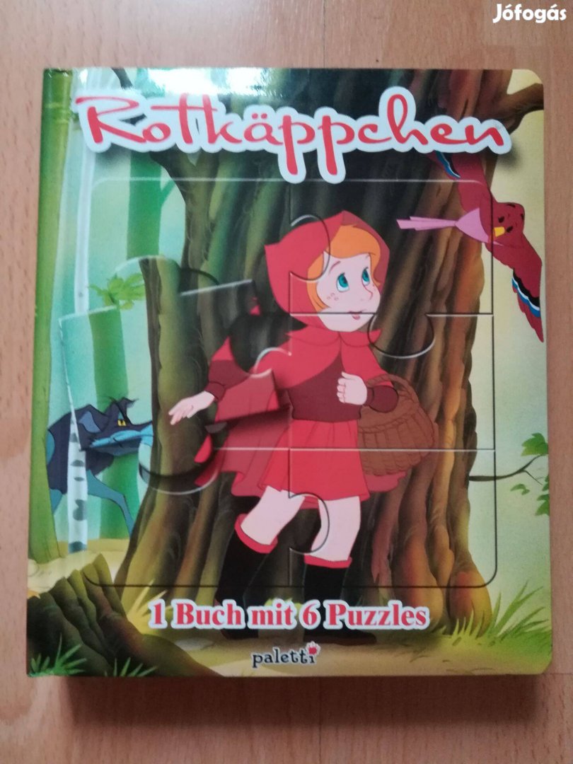 3 db német nyelvű puzzle gyerek mesekönyv újszerű 2000 Ft
