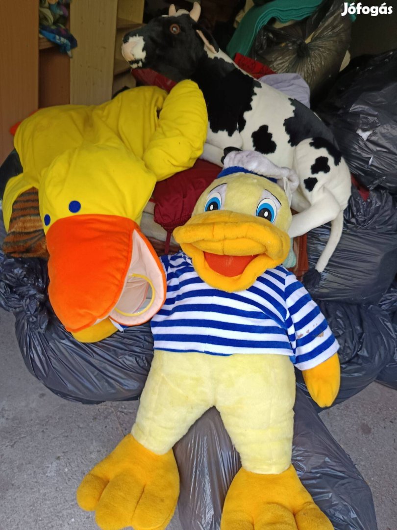 3 db óriásplüss Kacsa, boci, Donald