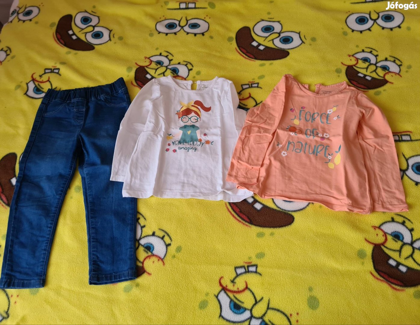 3 db-os 92-98-as kislány ruha csomag